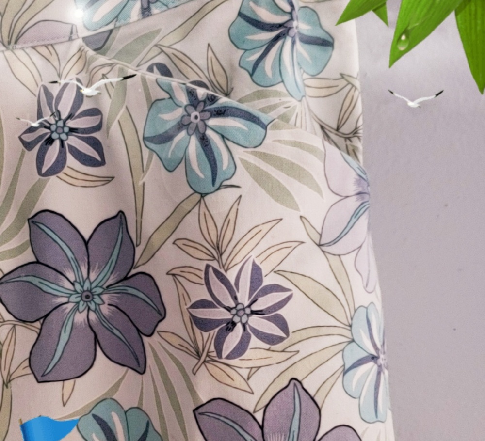 🌴Tommy Bahama Strech Tropical Capri Pants Sz 8🌴 - Picture 2 of 5